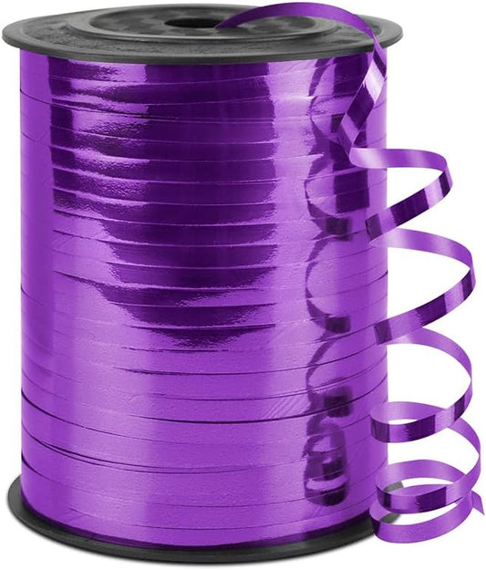 Purple Curling Ribbon, 1/5" Wide x 500 Yards Christmas Curling Ribbons for Gift Wrapping, Party Decoration, Balloon String, Hair, Ribbons for Florist Flower (1 Roll)