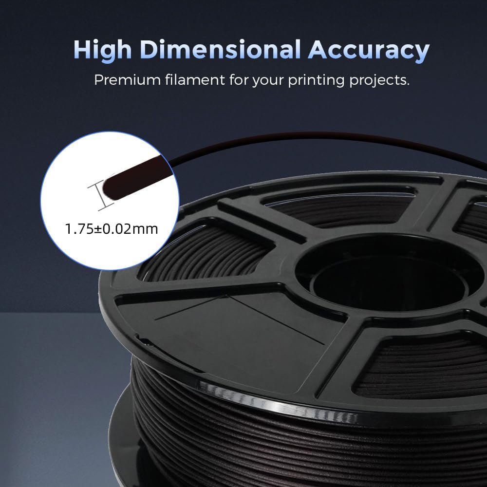 FLASHFORGE Carbon Fiber PETG Filament 1.75mm, PETG with Carbon Fiber, 1KG Spool, Dimensional Accuracy +/- 0.02mm, Lightweight & Heat-Resistant & Moisture Free (PETG-CF Marsala)