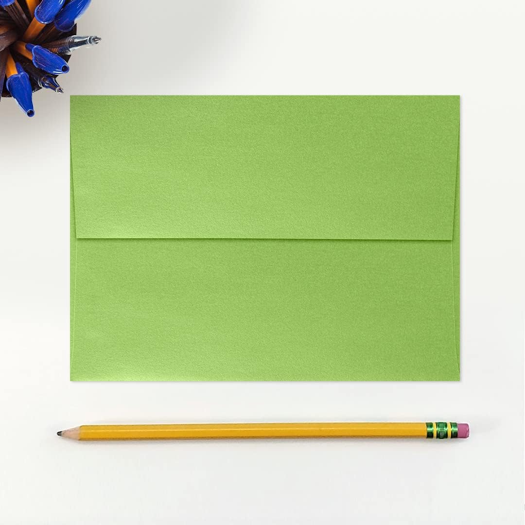 LUXPaper A7 Invitation Envelopes | Peel & Press | 5 1/4" x 7 1/4" | Fairway Metallic | 80lb. Text | 50 Qty