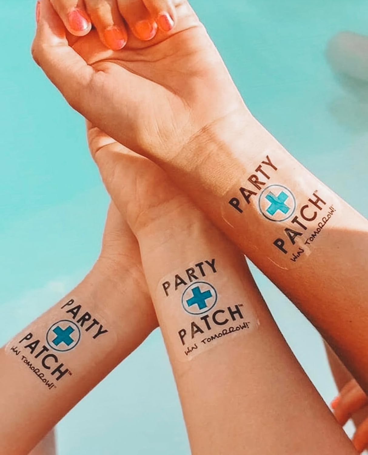 Bachelorette Party Patch, Zero Calories, Water-Resistant Recovery Patch for Parties and Nights Out - 12 Pack