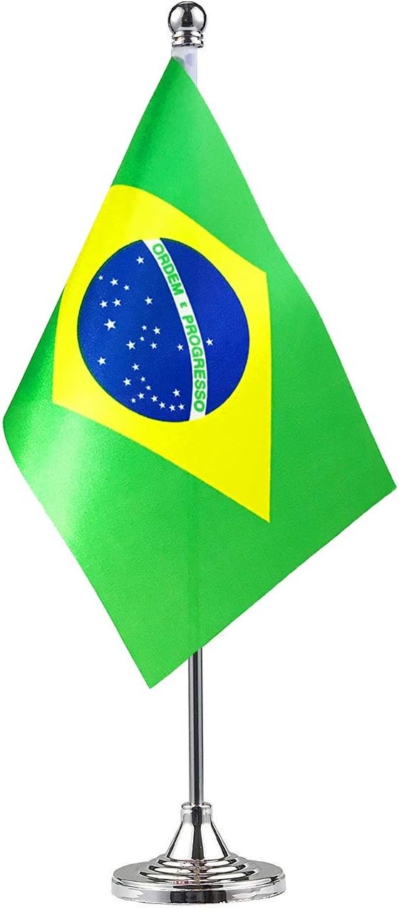 Brazil Brazilian Flag Table Desk Flags,Office Flag,International World Country Flags Banners,Festival Events Celebration,Office Desk Home Decoration