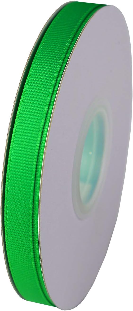 ITIsparkle 3/8" Inch Grosgrain Ribbon 50 Yards-Roll Set for Gift Wrapping Scrap Books Party Favor Hair Braids Baby Shower Decoration Cake Decoration Floral Arrangement Craft Supplies, Emerald Ribbon