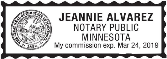 Notary Stamp for State of Minnesota- Self Inking Stamp, Customize Online