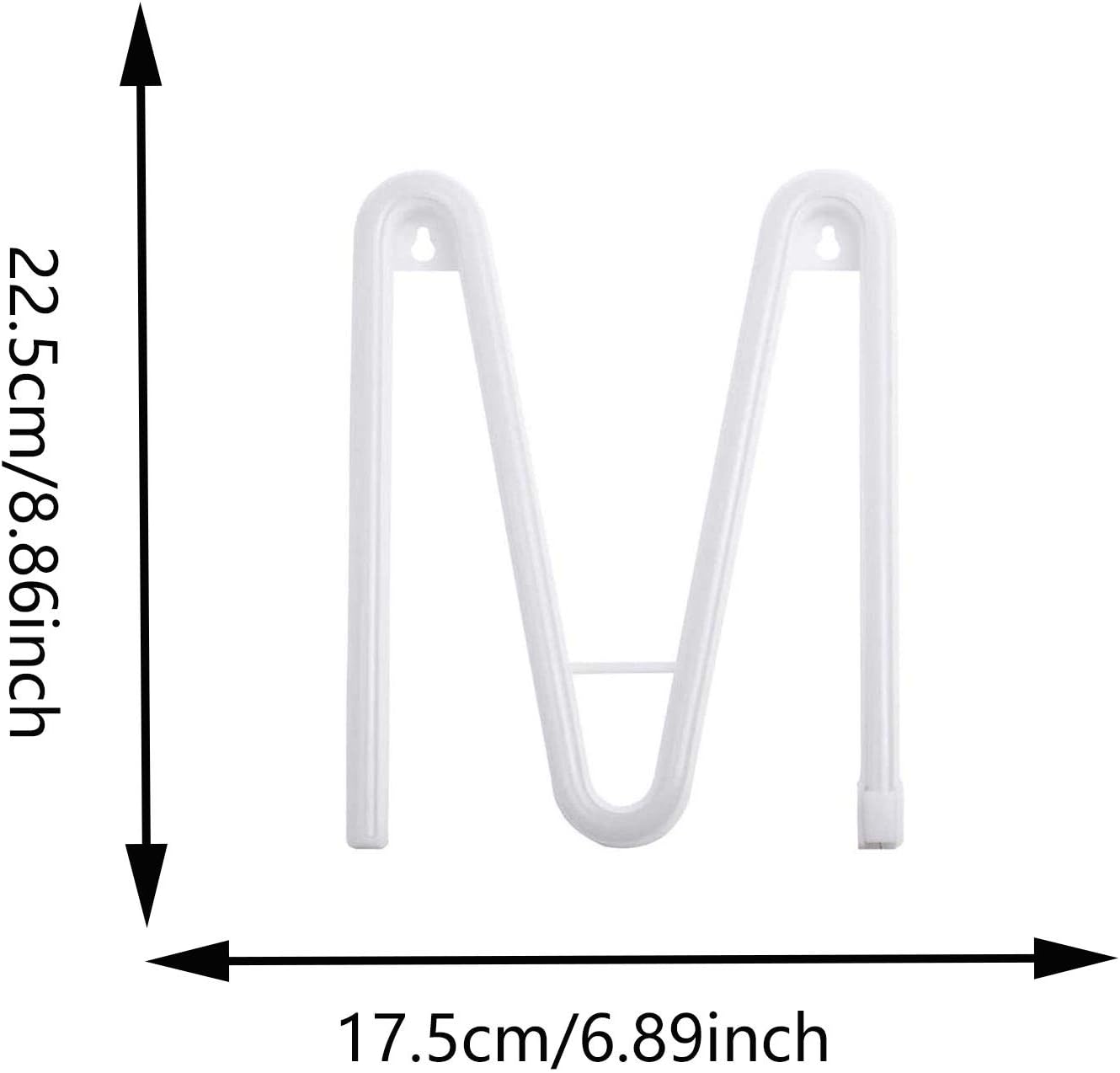 LED Blue Neon Letter Signs Night Light Battery or USB Operated LED Marquee Letters Neon Art Decorative Lights Wall Decor for Children Baby Room Christmas Wedding Party Decoration(M)