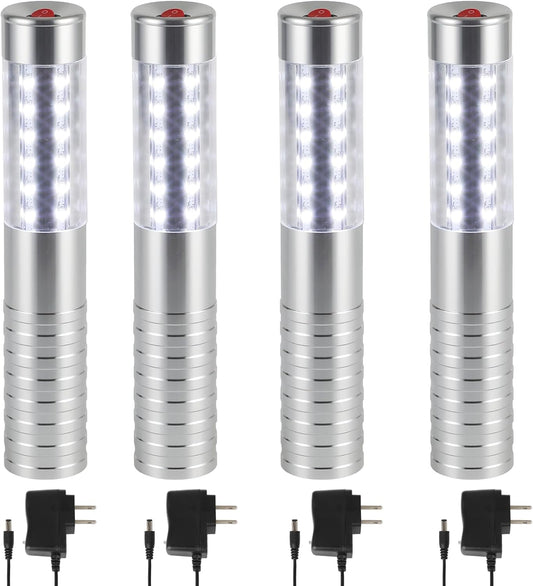WILON Bottle Service Lights Rechargeable Bottle Service Sparklers Reusable Handheld Girl Lights LED Baton Strobe Light for Parties Bar Club Nightclub Birthday Weddings - 4 Pack