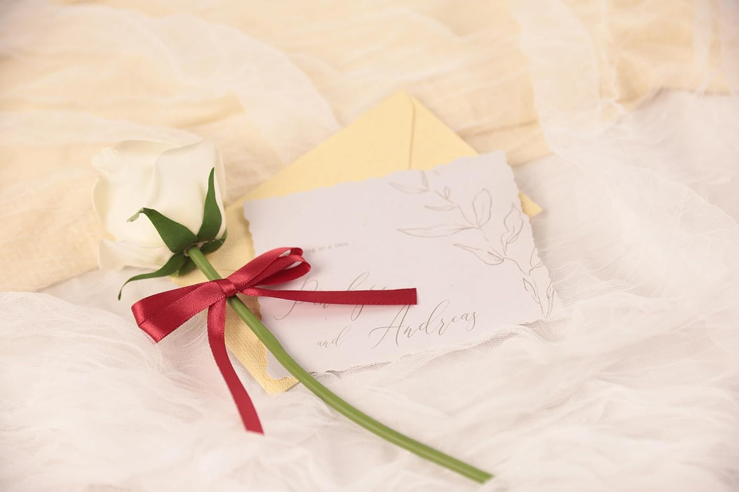 Scarlet Red Satin Ribbon 3/8 inch X Continuous 50 Yards, Single Face Polyester Ribbon Perfect for Gift Wrapping, Flower Bouquet, Wedding Decor, Crafts, Bow Making, Sewing and More