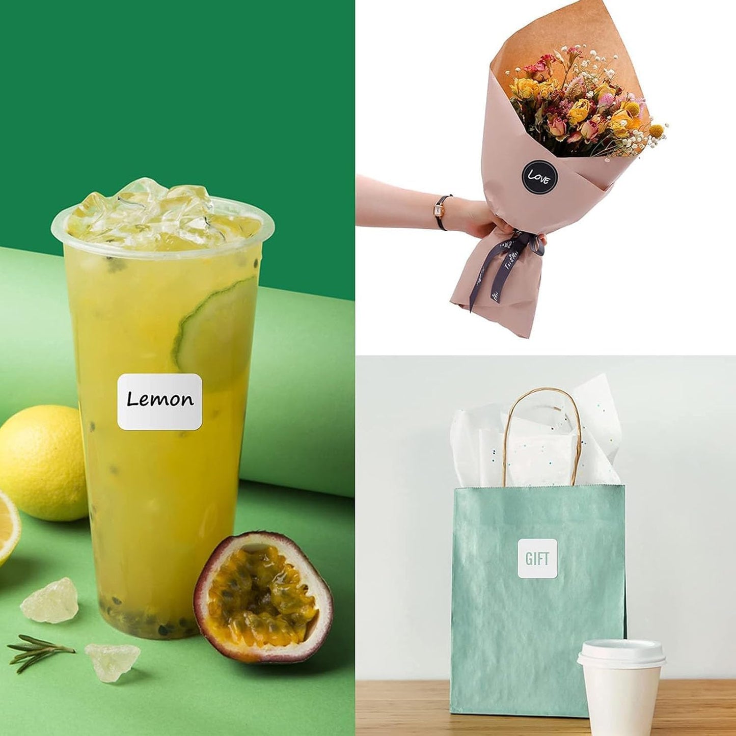 Custom Stickers for Weddings, Birthdays & Businesses - Personalized Labels with Your Logo - Waterproof, Fade and Heat Resistant - Pack of 100-1000 (Custom Text, 5 Inch)