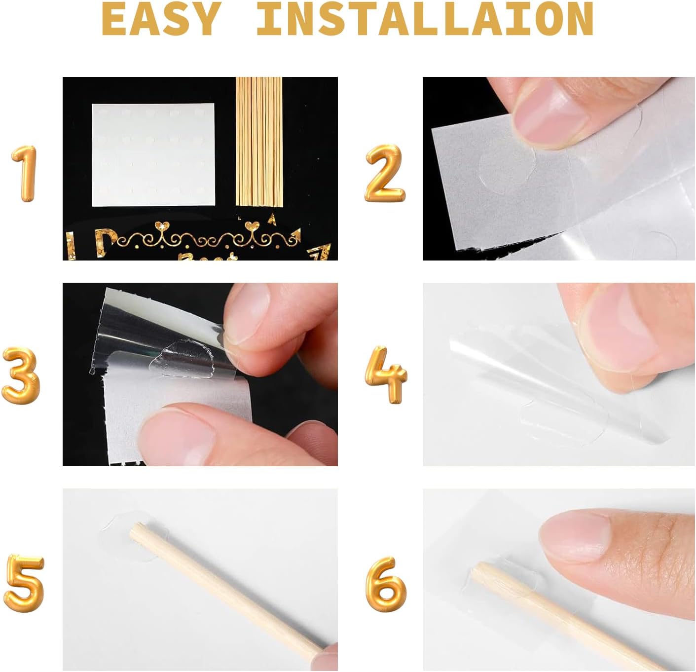 Birthday Photo Booth Props Kit - 38Pcs Funny Pose Signs, Selfie Photobooth Decor for Birthday Party, Men Women