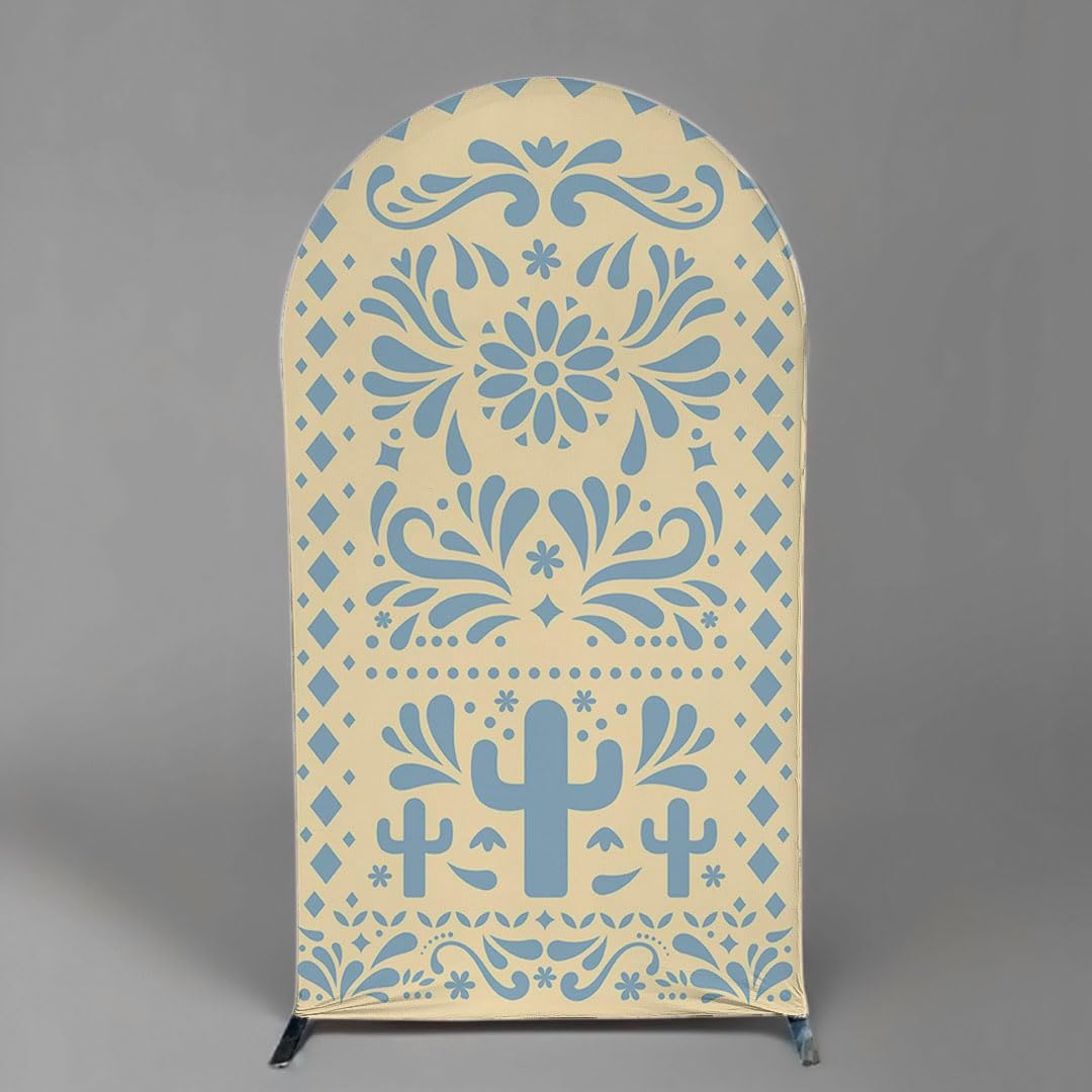 Mexico Theme Arch Stand Covers Fiesta Wedding Party Elastic Fabric Background Birthday Baptismx Baby Shower Decor Props (90x150cm(W35''H60''),G-3743)