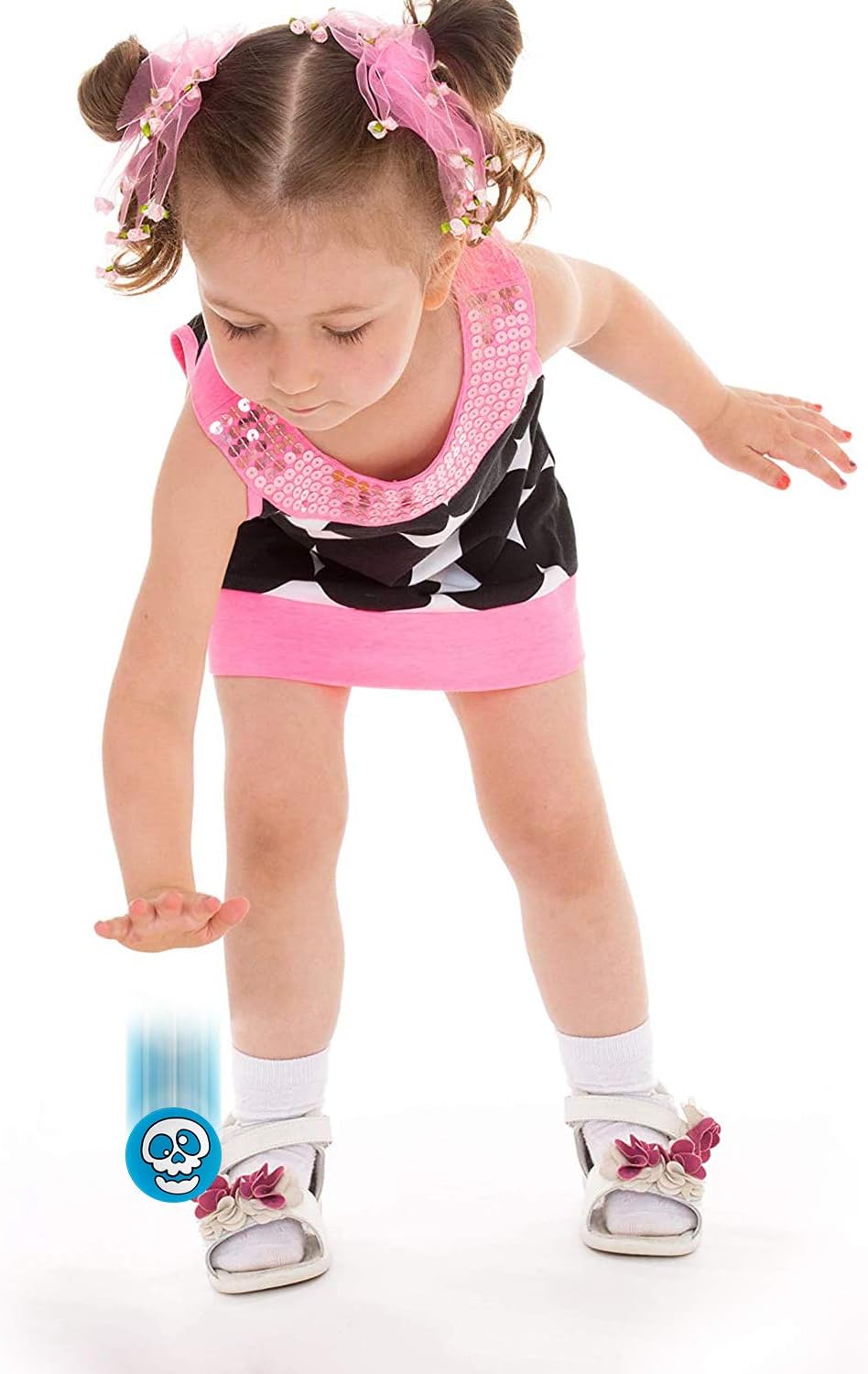 72 Glow in The Dark Bouncing Balls,8 Halloween Theme Designs for Halloween Party Favor Supplies, School Classroom Game Rewards, Trick or Treating Goodie, Halloween Miniatures/Prizes(with pouch bag)