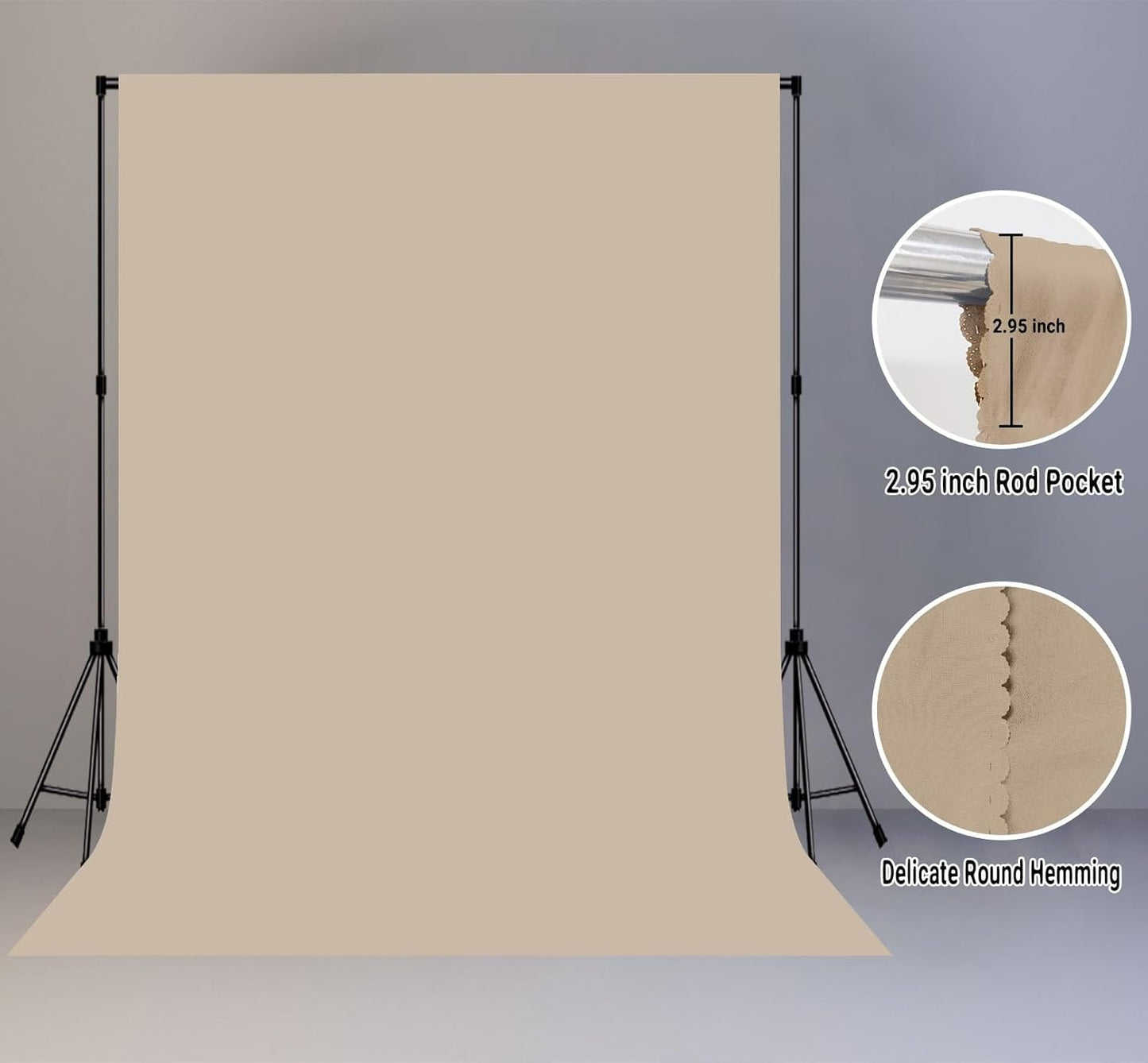 Beige Screen Backdrop 5x7ft Photography Background Meeting Photo Studio Shooting Props