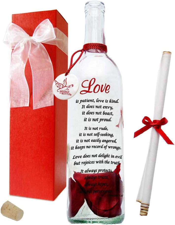 MESSAGE IN A BOTTLE ® "LOVE Personalized Gift for Him or Her