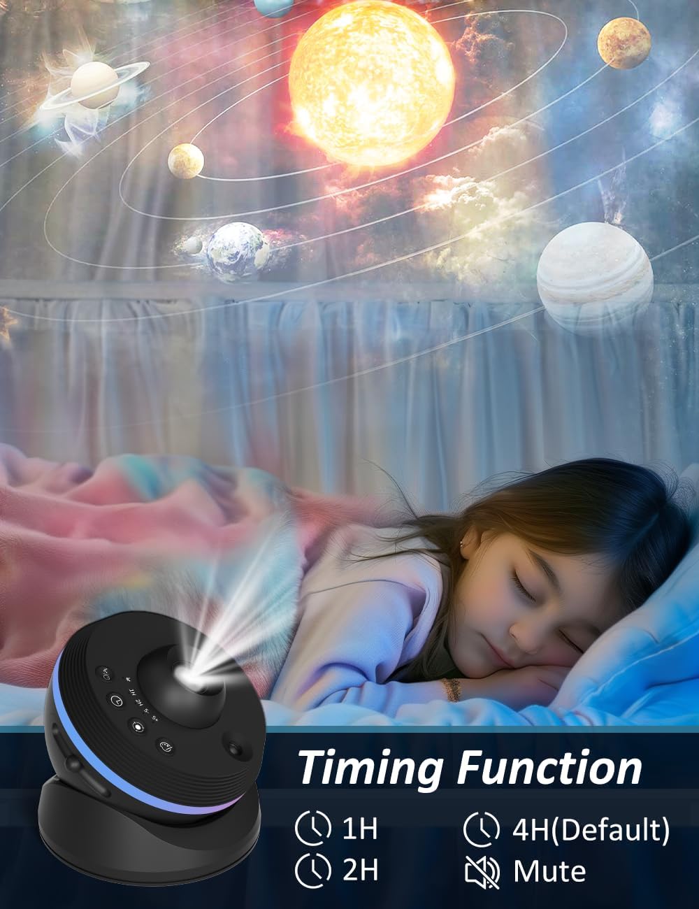[6th Gen Upgraded] Planetarium Galaxy Projector, 13 in 1 Star Light Projector Starry Sleep Night Light with Dynamic Meteors,360° Rotation Nebula,4K HD&Large Scale Projection for Bedroom Decor，Kids