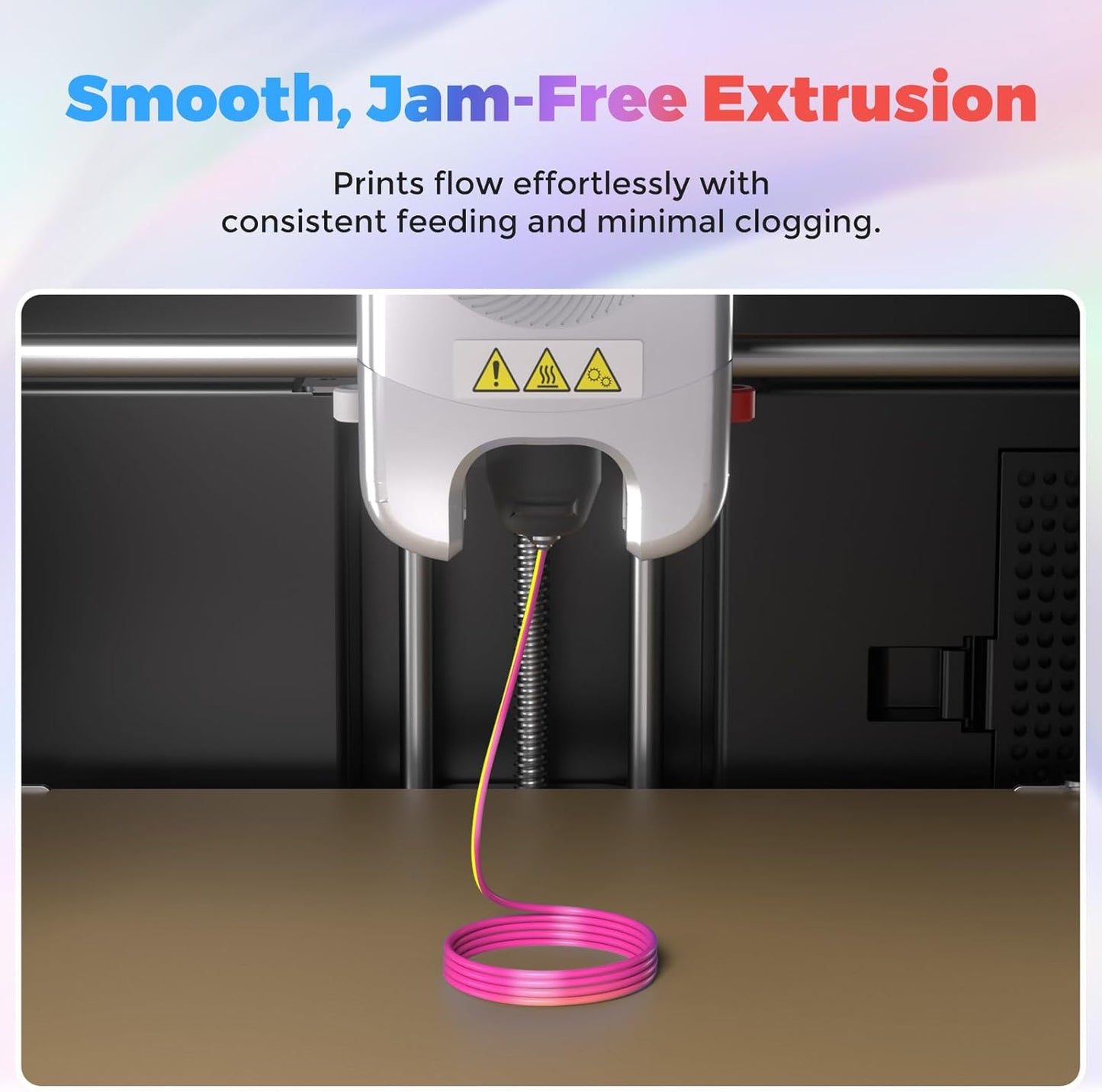 FLASHFORGE Silk Dual Color Filament, Pink and Yellow 2 in 1 Coextrusion Silk PLA Filament 1.75mm, 3D Printer Filament Color Change 1kg(2.2lbs) Spool, Dimensional Accuracy +/- 0.02mm