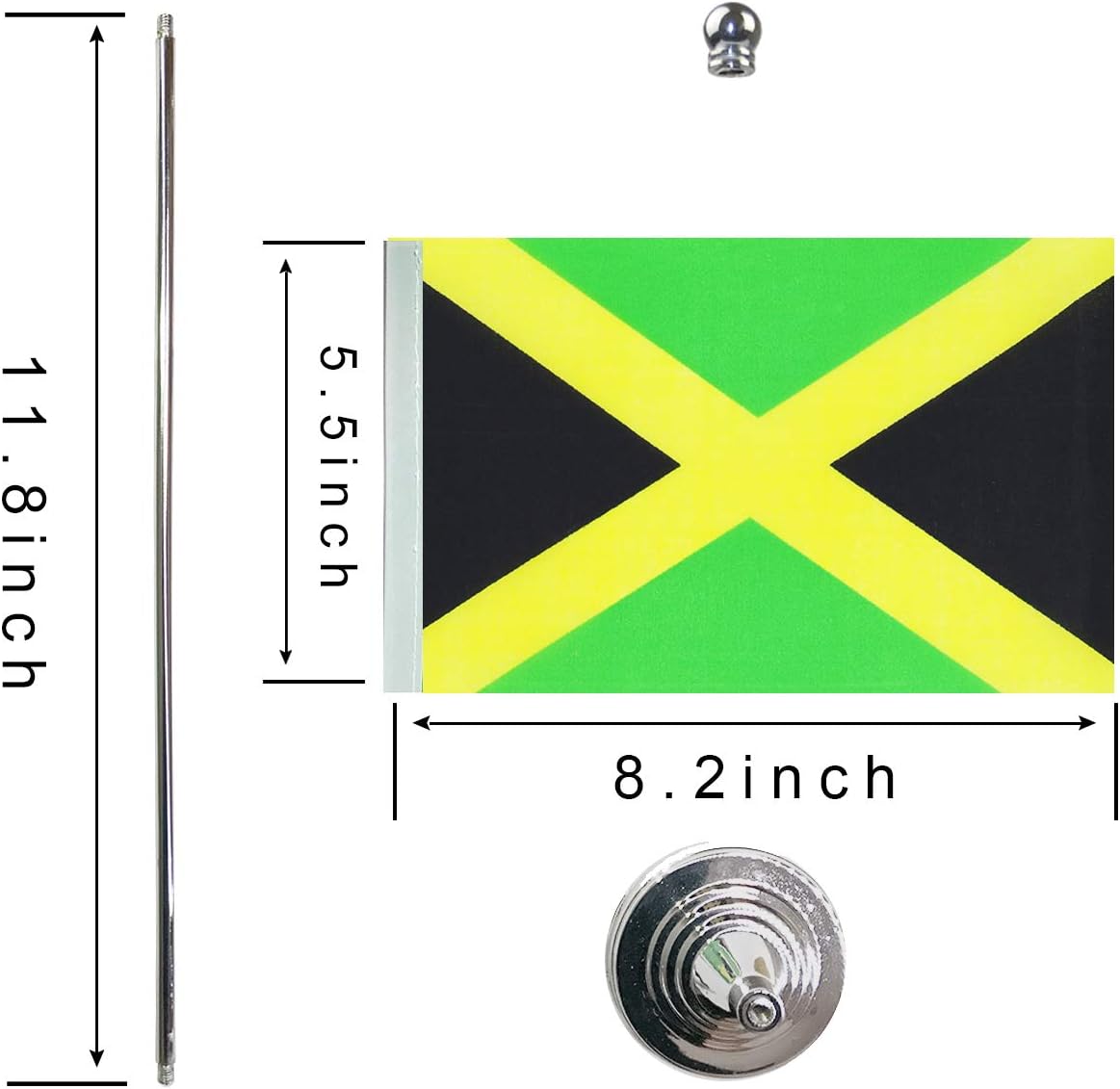 Jamaica Jamaican Table Flag,Desk Flags,Office Flag,International World Country Flags Banners,Festival Events Celebration,Office decoration,Desk,home decoration