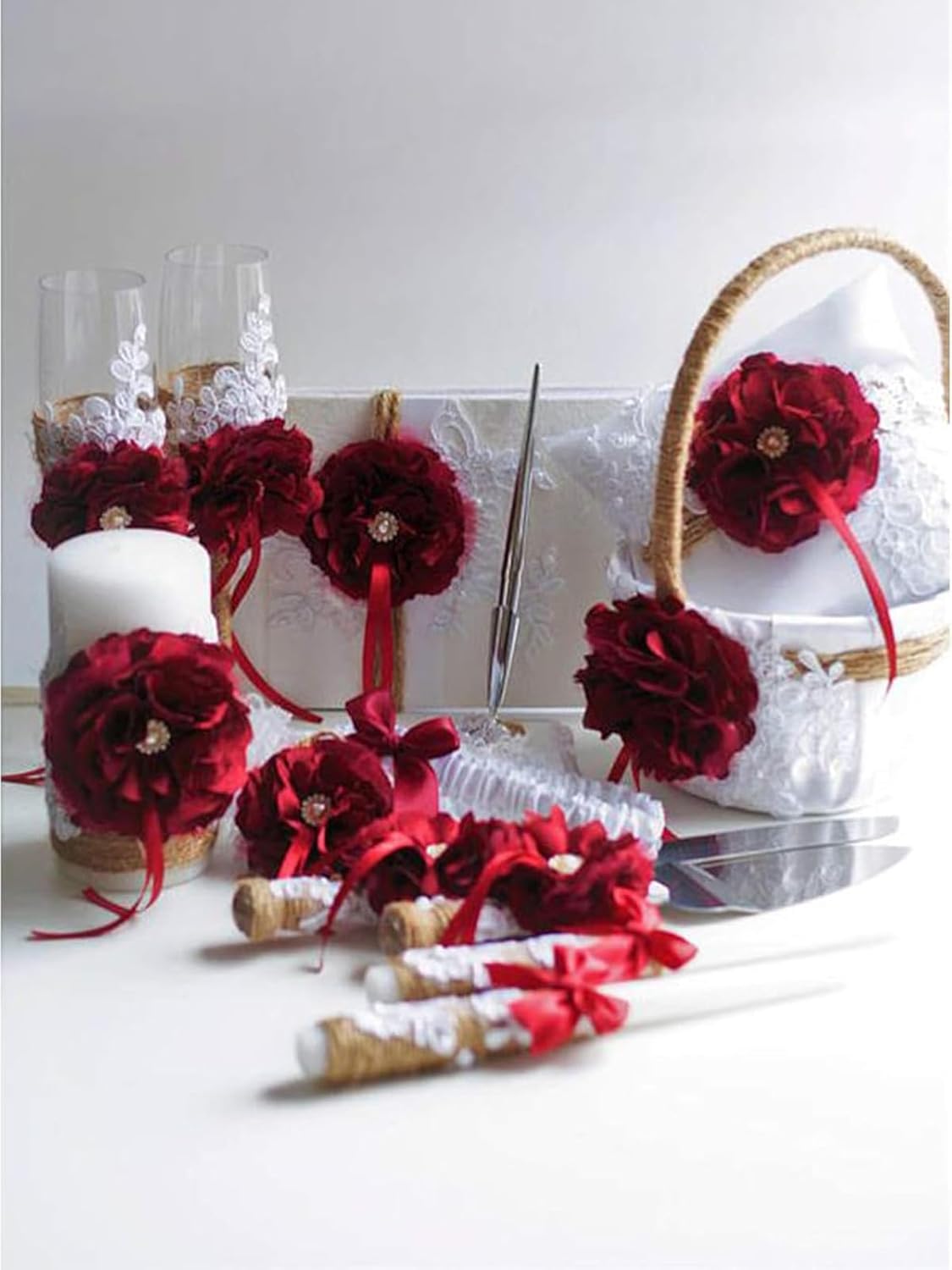 1/4" x 230 Yards Red Satin Ribbon Single Faced Bulk Fabric Ribbons for Gift Wrapping, Crafting and DIY Projects, Hair Accessories, Tiny Bows