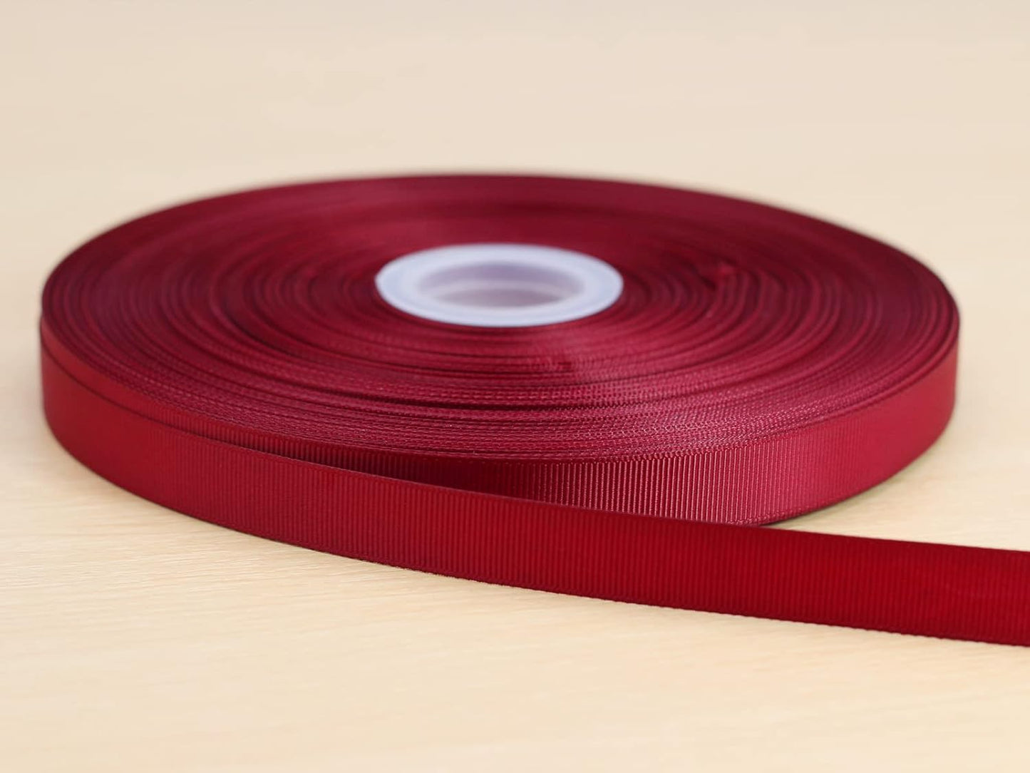 Jesep One Roll 100 Yards 5/8" Soild Grosgrain Ribbon Boutique Gift Wrapping Package Ribbon, DIY Crafts Bow Hair Headband Accessories Assorted Ribbon#790 (5/8" 15mm, Maroon)