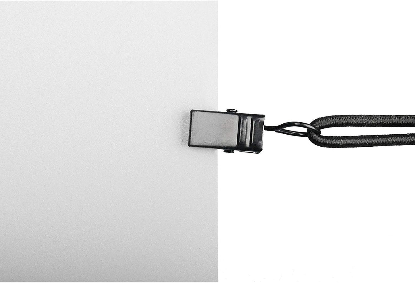 SLOW DOLPHIN Backdrop Background Muslin String Clips Holder Multifunctional for Photo Video Photography Studio 16 Pack, Black