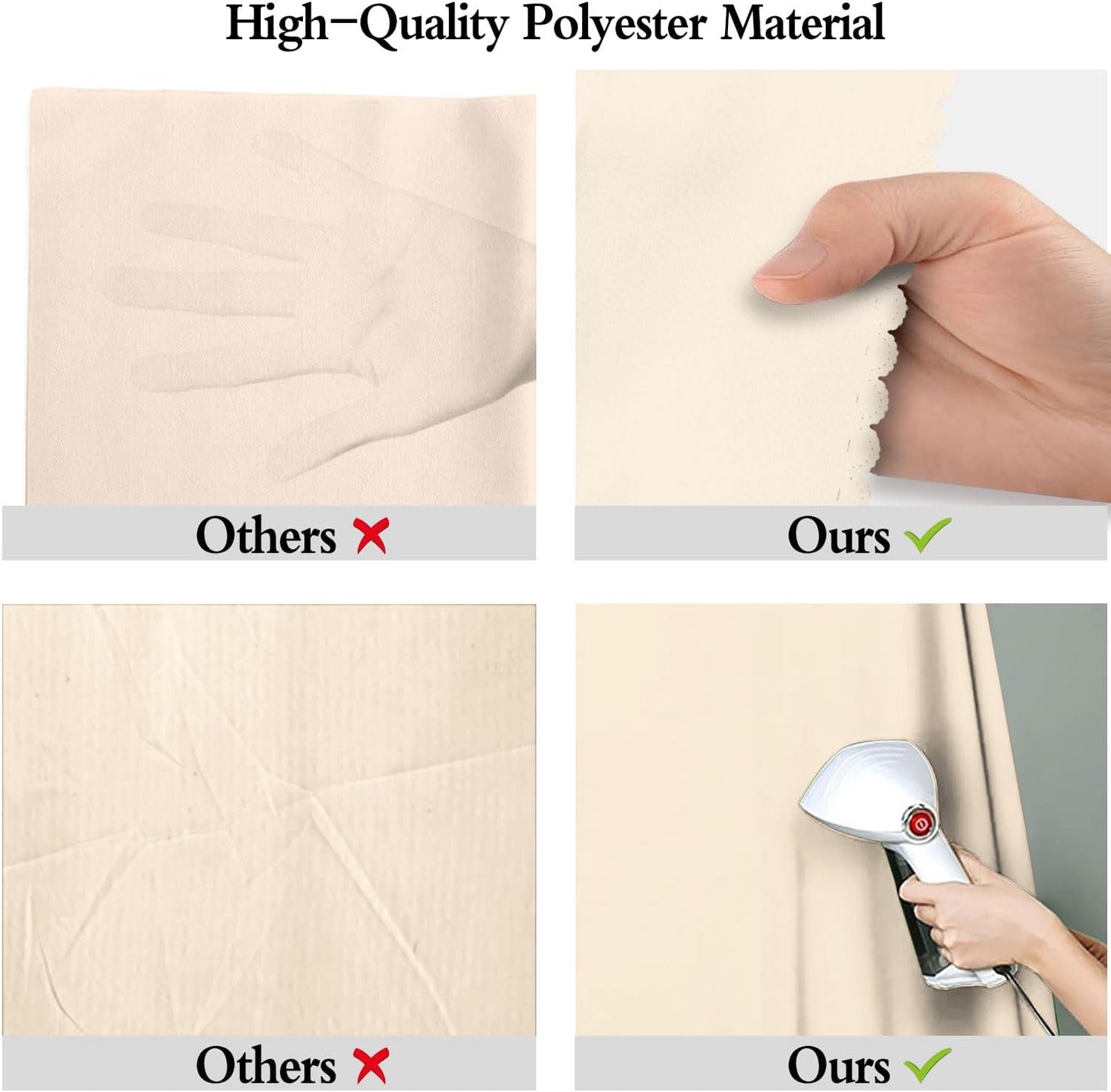 Cream Backdrop for Photoshoot 8x10ft Zoom Meeting Photo Studio Shooting Props