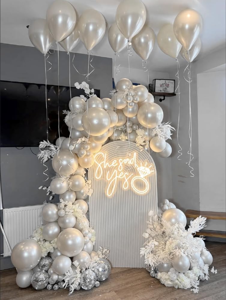 500 Yards White Curling Ribbon-Balloon String-Balloon Ribbon Roll for Party Decoration, Gift Wrapping, Wedding, Art Crafts, Florist Flower