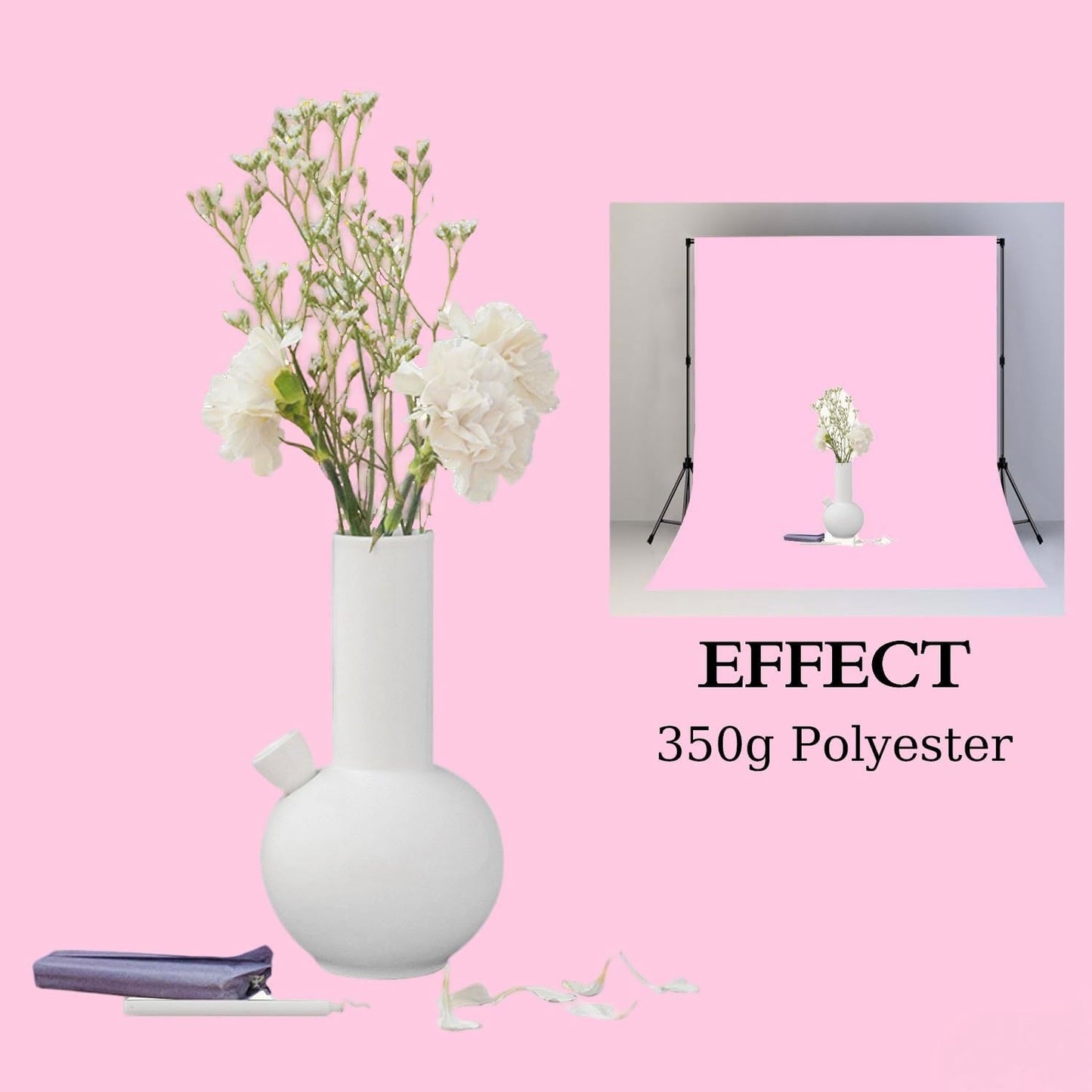 5x7FT Pink Backdrop for Screen Photography, High-end Polyester Photo Background for Photoshoot, Party, Video