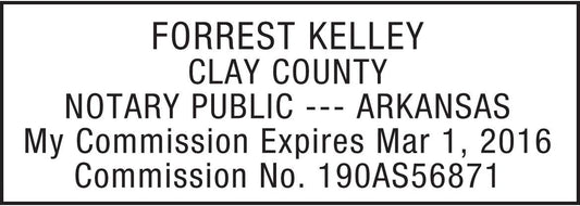 MaxMark Notary Stamp for State of Arkansas- Self Inking Stamp