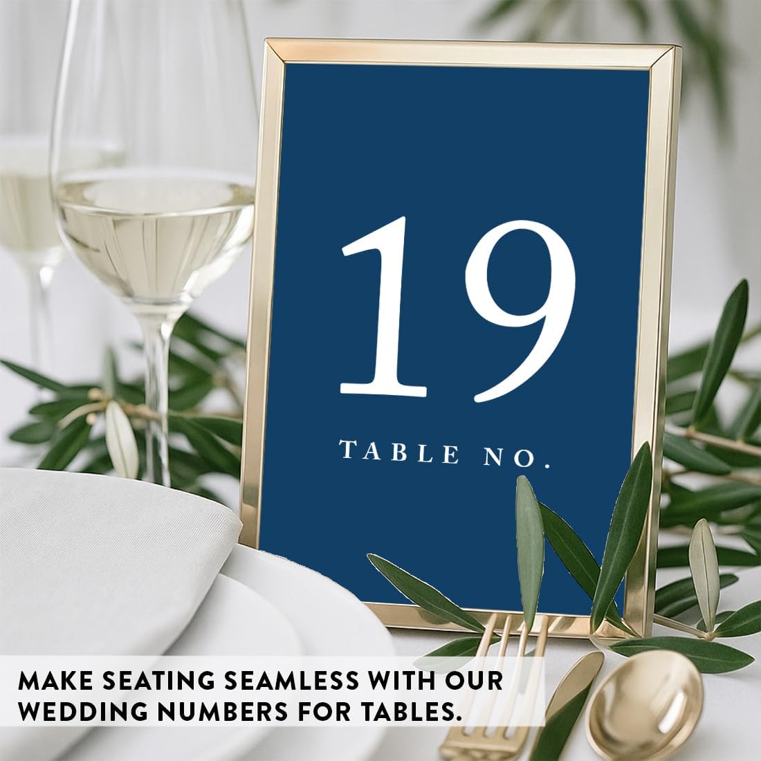 Andaz Press Table Numbers 1-20 On Perforated Paper, Navy Blue, 4X6-Inch Single Sided Sign, 1-Set, Graduation Table Numbers For Wedding Reception Blue Numbers