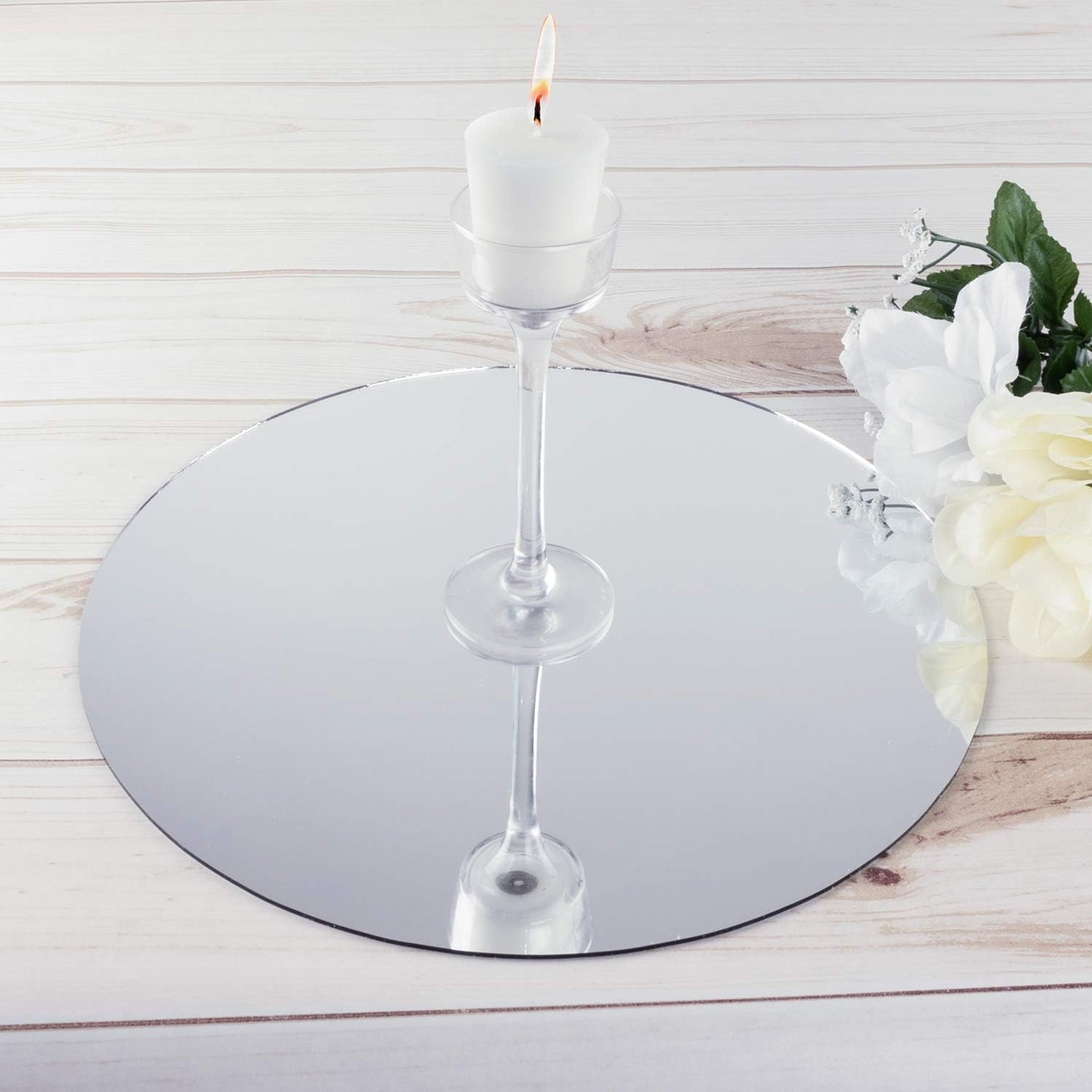 Super Z Outlet Round Mirror Wedding Table Centerpieces (12" Inches)