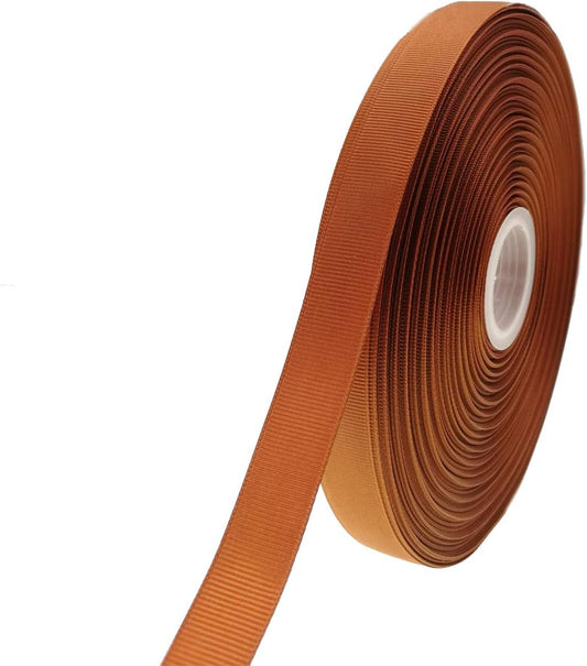 Jesep One Roll 100 Yards 3/4" Soild Grosgrain Ribbon Boutique Gift Wrapping Package Ribbon, DIY Crafts Bow Hair Headband Accessories Assorted Ribbon#842 (3/4" 20mm, Coffee)