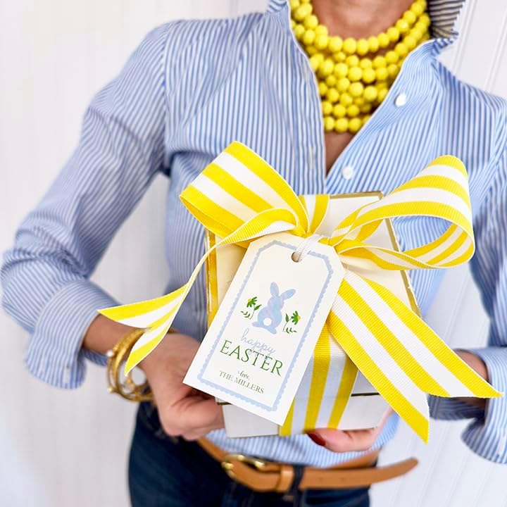 Personalized Gift Tags, Thank You Tags for Wedding Birthday Business Party Favors, Custom Hang Tags with Your Text and String, 2 X 3.75 Inch (Wreath Pattern 9)