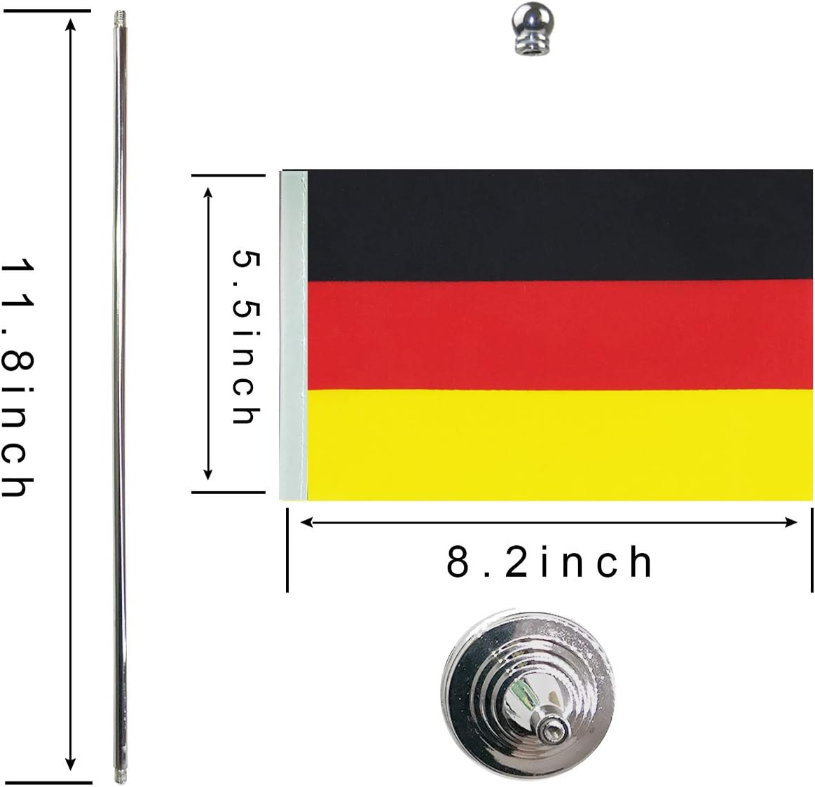 Germany German Flag Table Desk Flags,Office Flag,International World Country Flags Banners,Festival Events Celebration,Office Desk Home Decoration