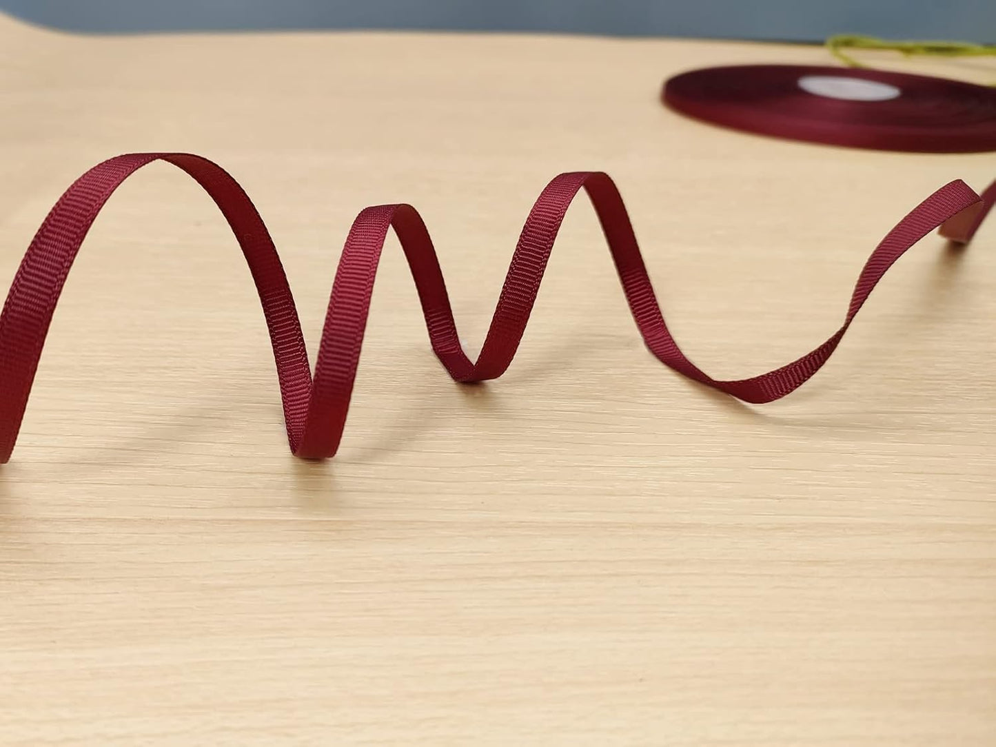 Jesep One Roll 100 Yards 1/4 inch Maroon Soild Grosgrain Ribbon Boutique Gift Wrapping Package Ribbon, DIY Crafts Bow Hair Headband Accessories Assorted Ribbon#790 (6mm)