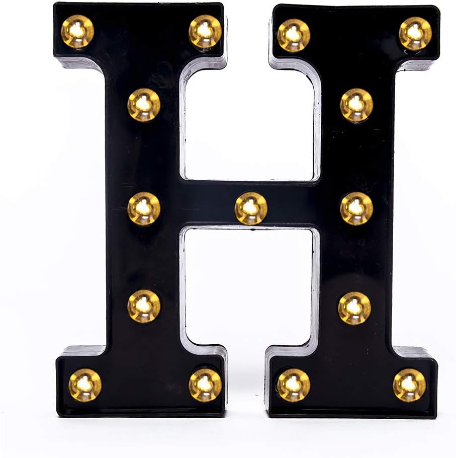 Foaky Black LED Marquee Number Lights Sign Light Up Marquee Number Lights Sign for Night Light Wedding Birthday Party Battery Powered Christmas Lamp Home Bar Decoration