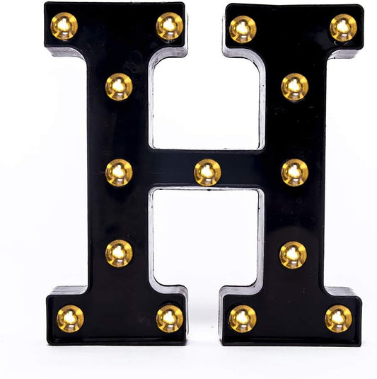 Foaky Black LED Marquee Number Lights Sign Light Up Marquee Number Lights Sign for Night Light Wedding Birthday Party Battery Powered Christmas Lamp Home Bar Decoration