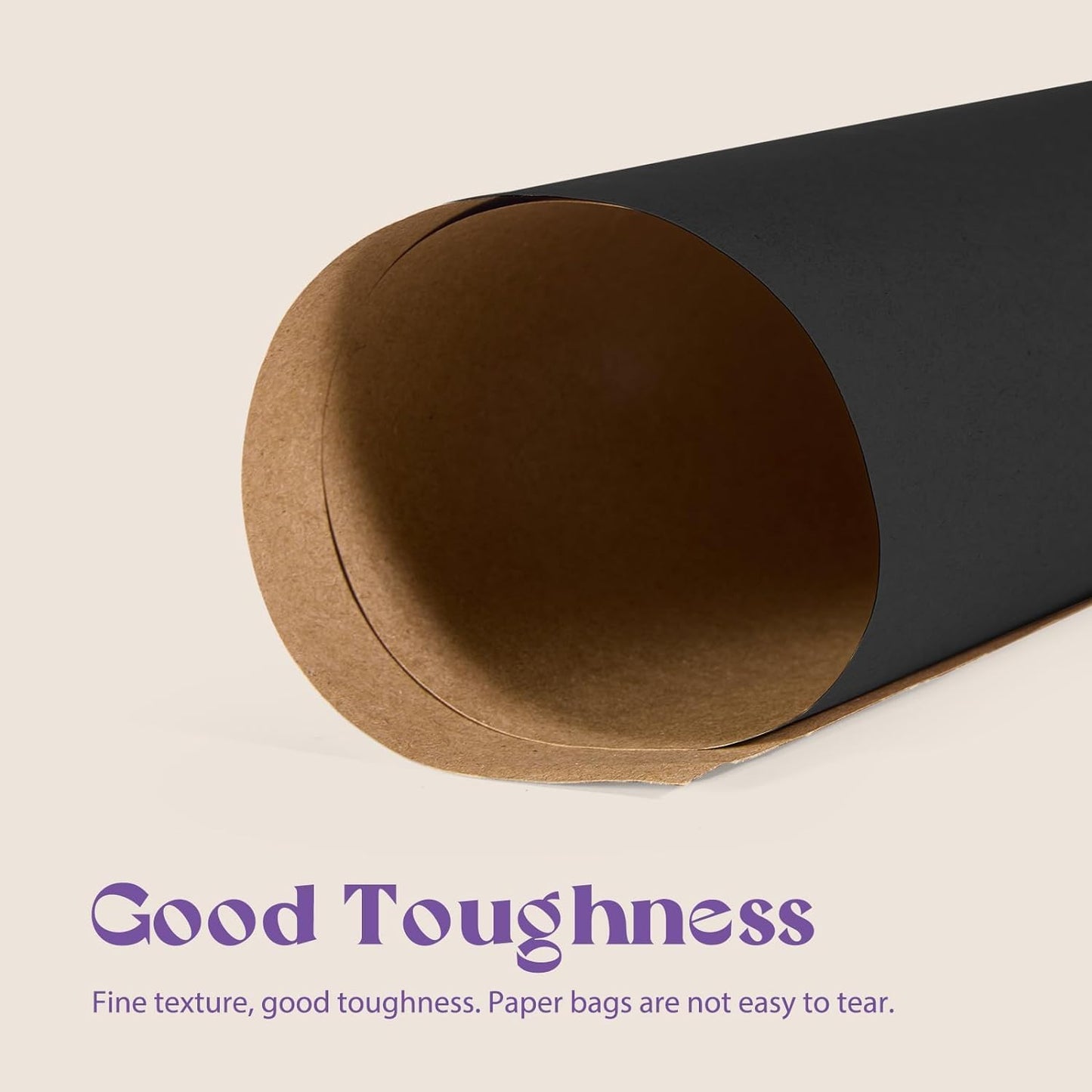 MESHA Gift Paper Bags 300 PACK 5.25x3.75x8'' Black Small Shopping Kraft Bags Bulk with Handles Reusable for Business,Grocery,Birthday,Wedding,Kids Party,Favors