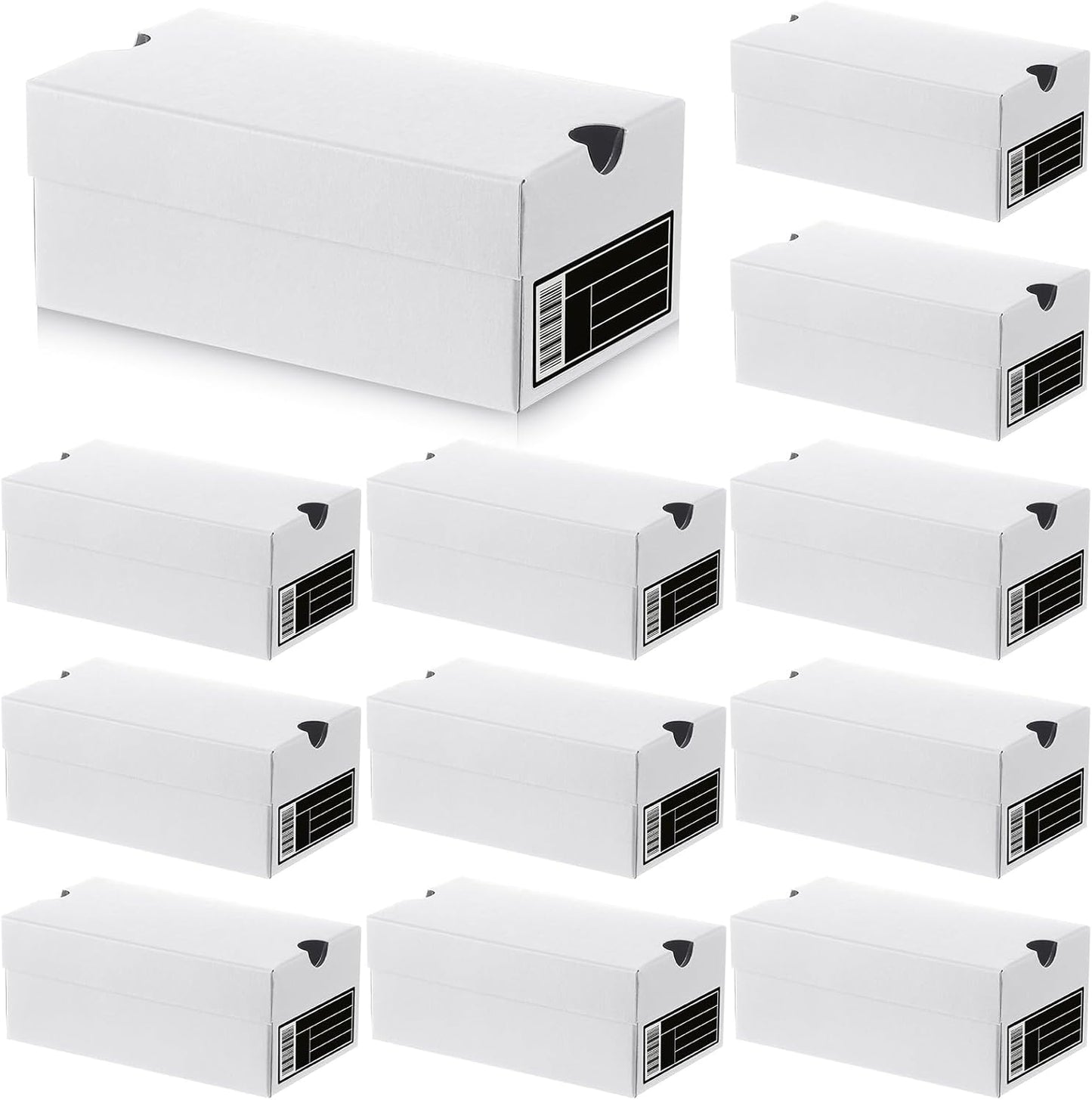 12 Sets Mini Shoe Gifts Boxes for Party Favors 4.7 x 2.5 x 2 Inch Sports Mini Sneaker Box with Editable Label for Candies Cookies Snacks(White,4.7 x 2.5 x 2 Inches)