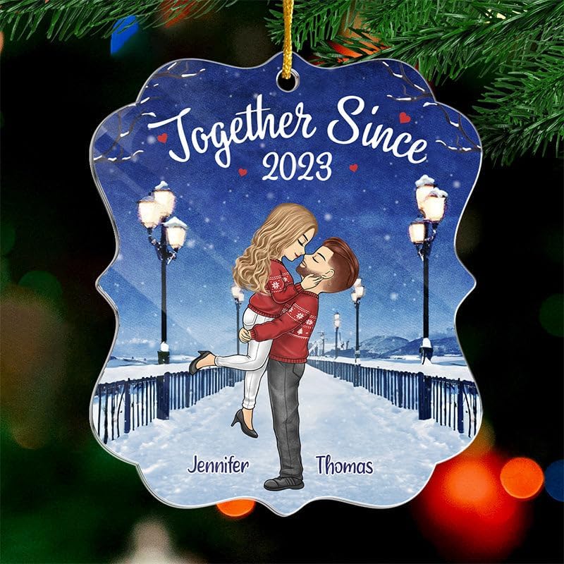 Pawfect House Acrylic Ornament, Personalized Couple Christmas Ornaments, Husband Wife Gifts, Romantic Acrylic Ornament, Yours is My Favorite, Christmas Decorations for Bedroom, Xmas Tree Decorations