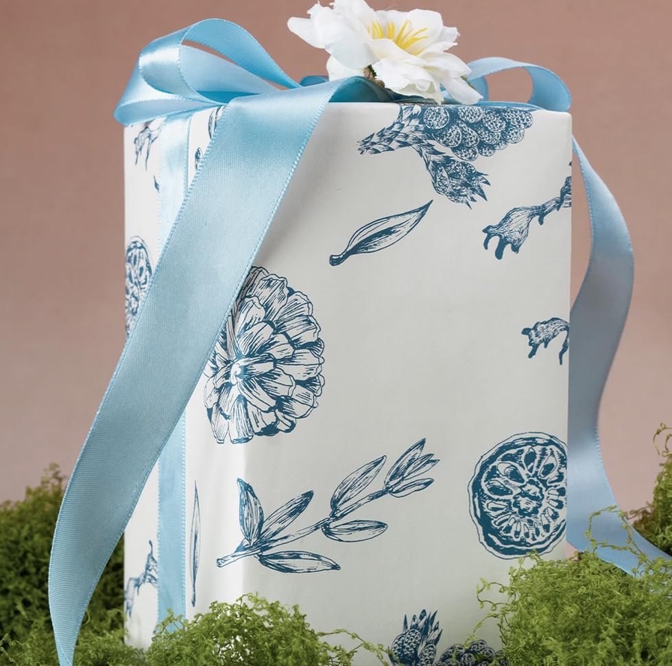 1-1/2 Inch Light Blue Satin Ribbon 50 Yards Solid Fabric Ribbons for Gift Wrapping, Crafts, Floral Arrangements, Wedding, Party, Holiday and Home Decor