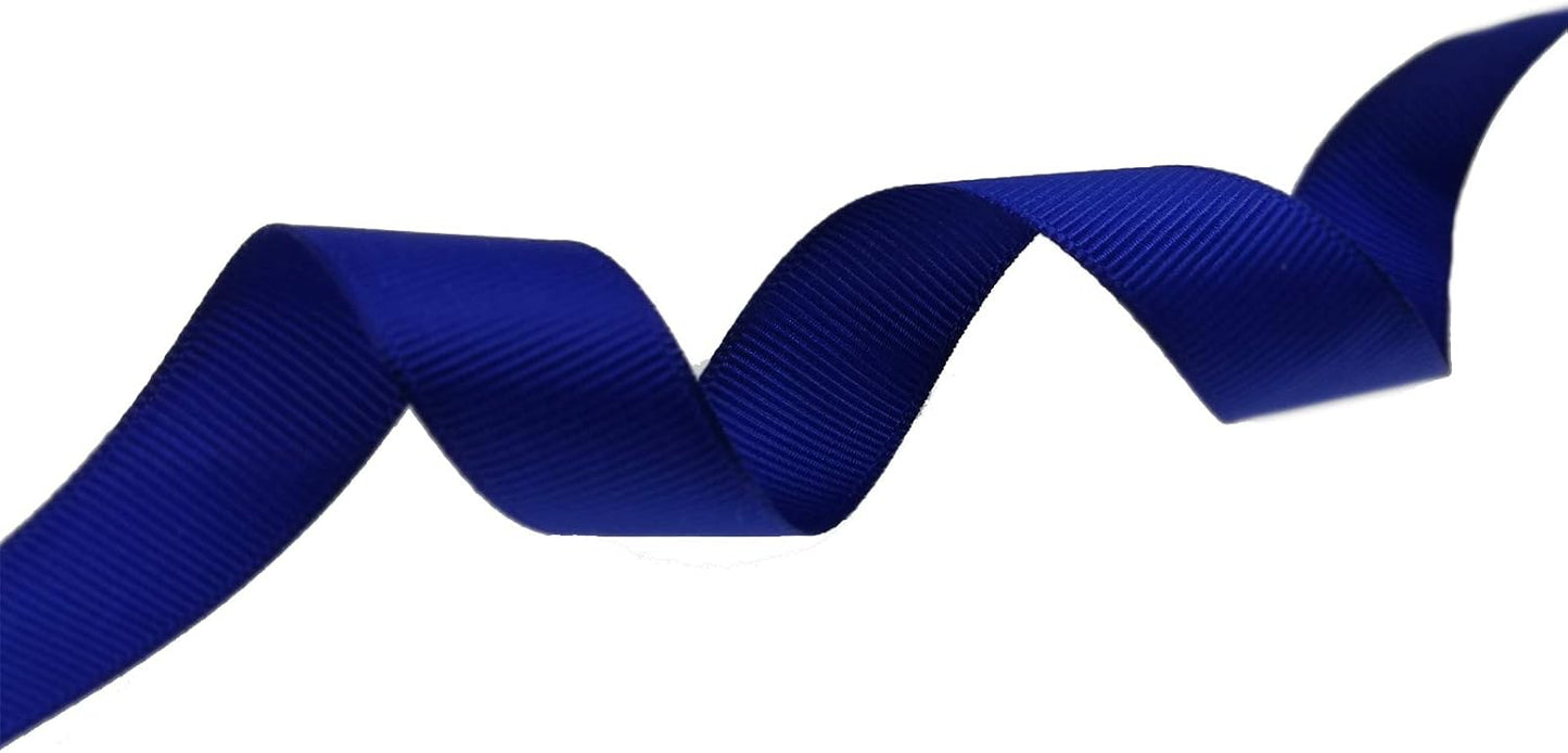 Jesep One Roll 100 Yards 3/4" Soild Grosgrain Ribbon Boutique Gift Wrapping Package Ribbon, DIY Crafts Bow Hair Headband Accessories Assorted Ribbon #352(3/4" 20mm, Royal Blue)