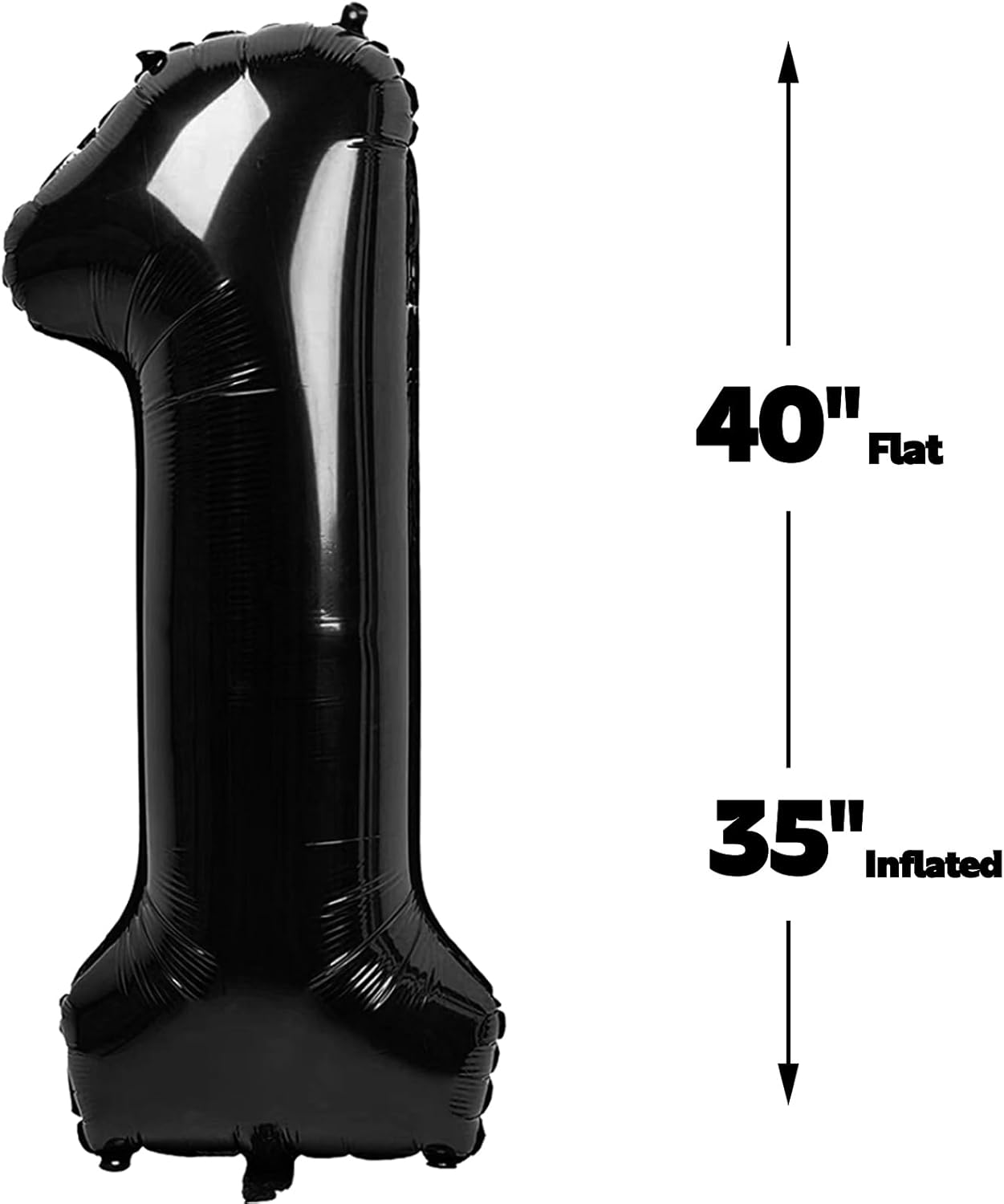Black Number 100 Balloon - 40 Inch, Birthday Party Decorations, Anniversary & Graduation Supplies