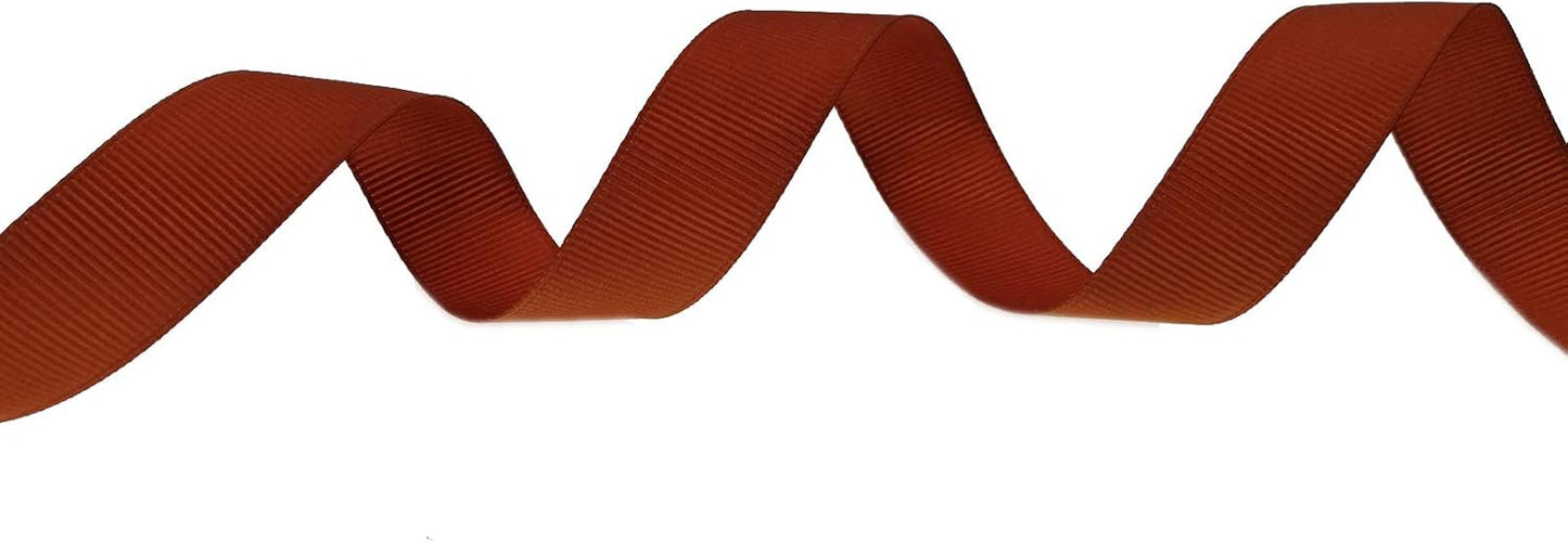 Jesep One Roll 100 Yards 3/4" Soild Grosgrain Ribbon Boutique Gift Wrapping Package Ribbon, DIY Crafts Bow Hair Headband Accessories Assorted Ribbon#842 (3/4" 20mm, Coffee)