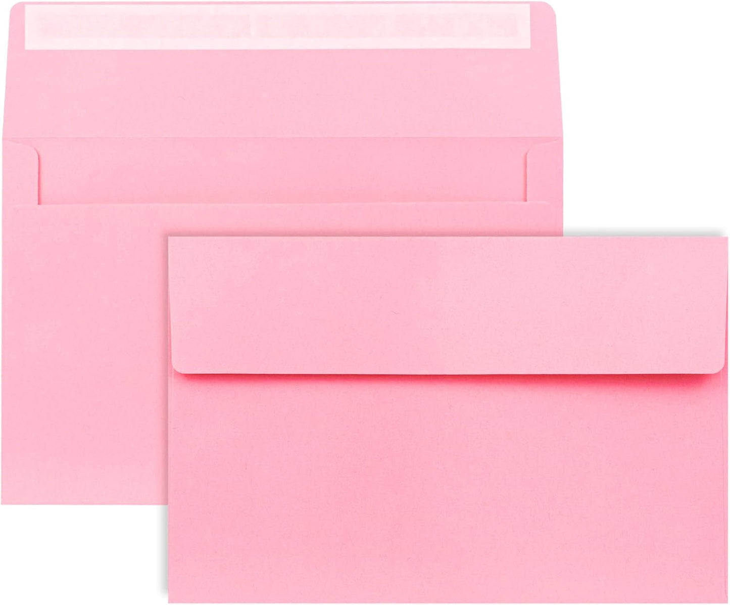 A9 Envelopes Pink 5.75x8.75 Invitation Envelopes Self Seal Pack of 50 Blank Envelopes for Cards Pink