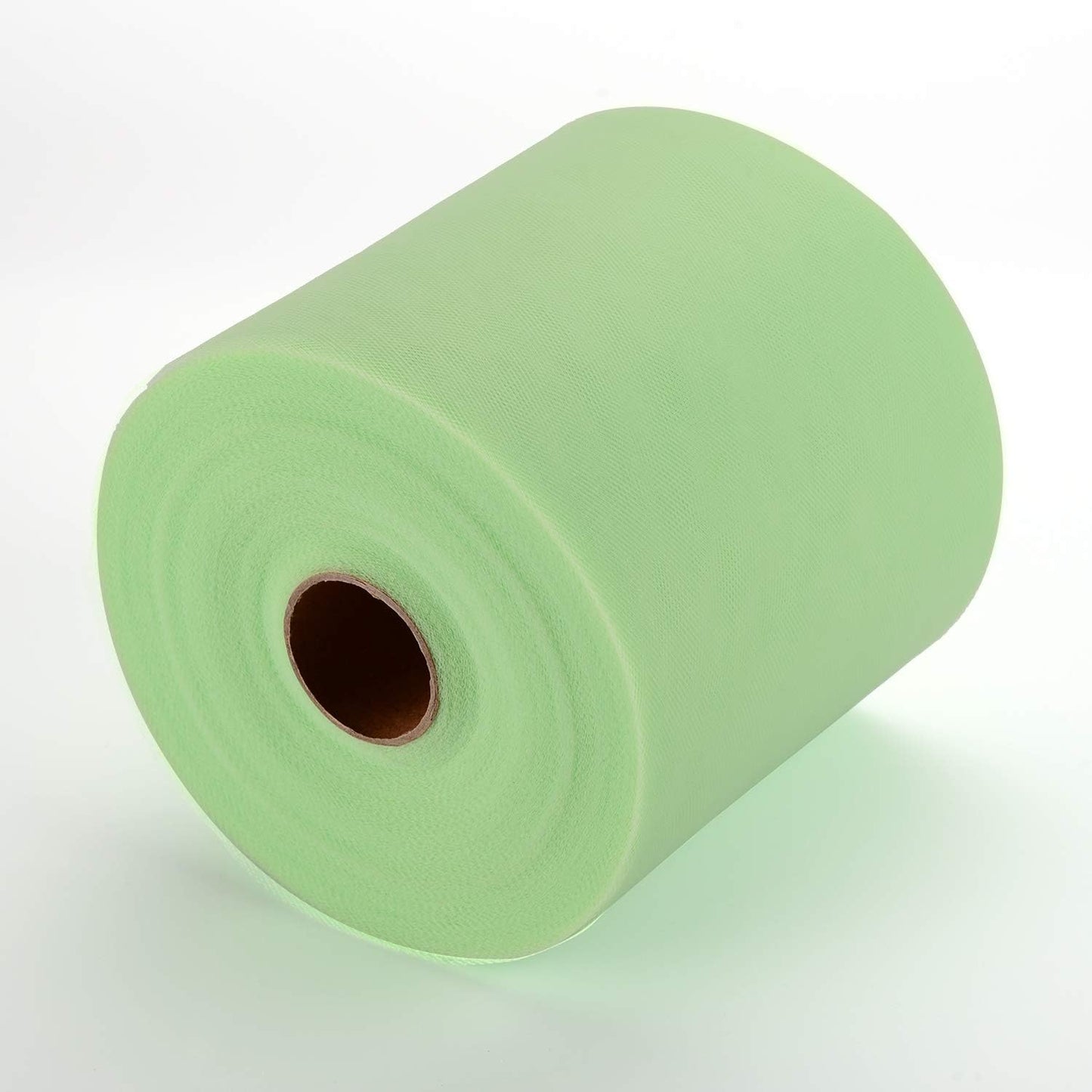 Tulle Fabric Roll, 6” by 200 Yards (600FT) Tulle Organza Fabric Spool for DIY Tutu Skirt Baby Shower Decor Wedding Backdrop Crafts Birthday Party Supplies (Mint)