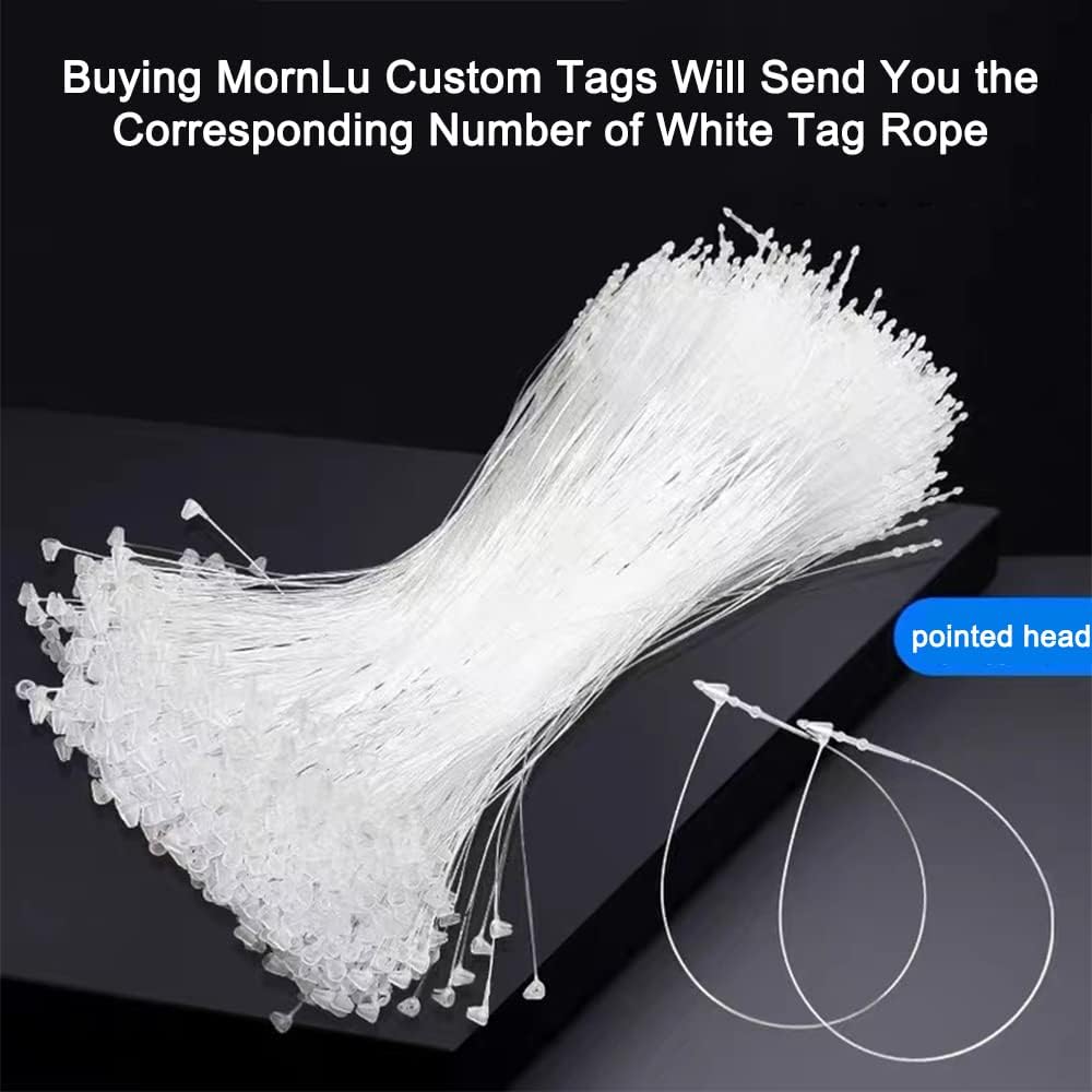 500 Pcs Custom Hang Tags,Personalized Your Logo Photo and Text Design Price Tags Jewelry Hang Tags Labels (Gift Tag Rope)