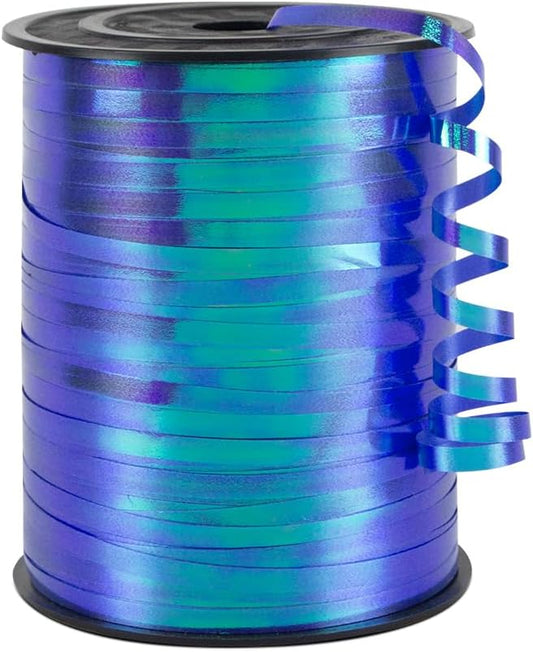 KMER LIFE Blue Gradient Curling Ribbon, 1/5" Wide x 500 Yards Christmas Curling Ribbons for Gift Wrapping, Party Decoration, Balloon String, Crafting, Balloon Ribbons for Florist Flower (1 Roll)