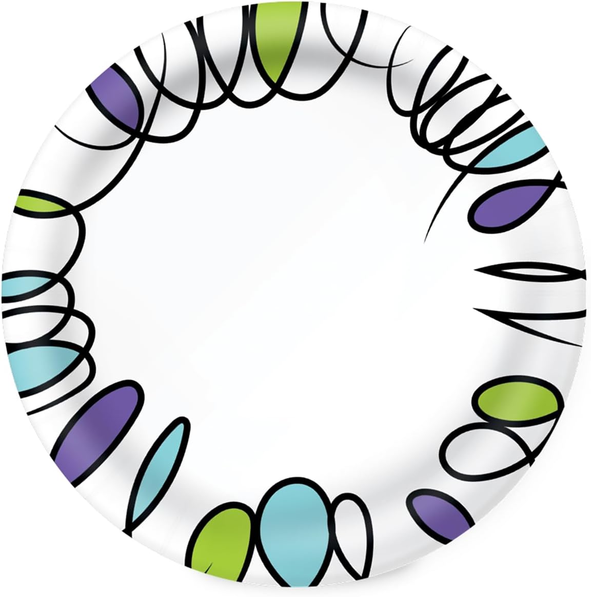 Amazon Basics Ultra Paper Plates, 8.62 Inch, Disposable, 64 Count