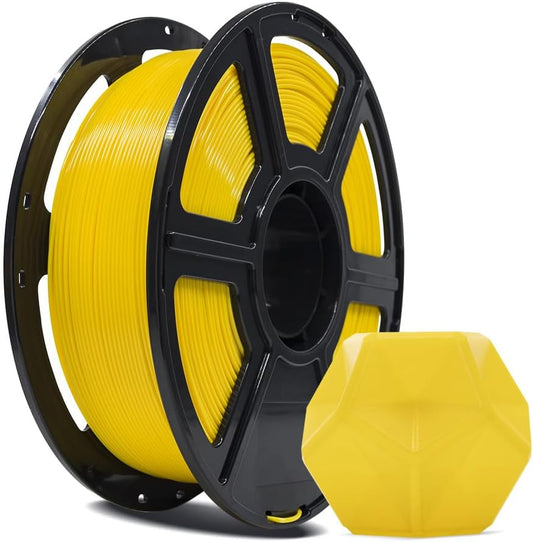 FLASHFORGE 3D Printer Filament, PLA PRO Filament 1.75mm, 1KG Spool (2.2lbs), Dimensional Accuracy +/- 0.02mm for FDM 3D Printers, Better Tenacity & No Knotting (Yellow)