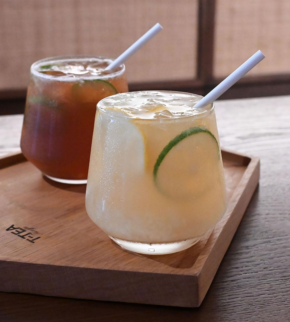 Cocktail Drinking Straws Paper Disposable - 5.75" Small White Straw, Biodegradable Sip Stirrers, for Party, Birthday, Wedding