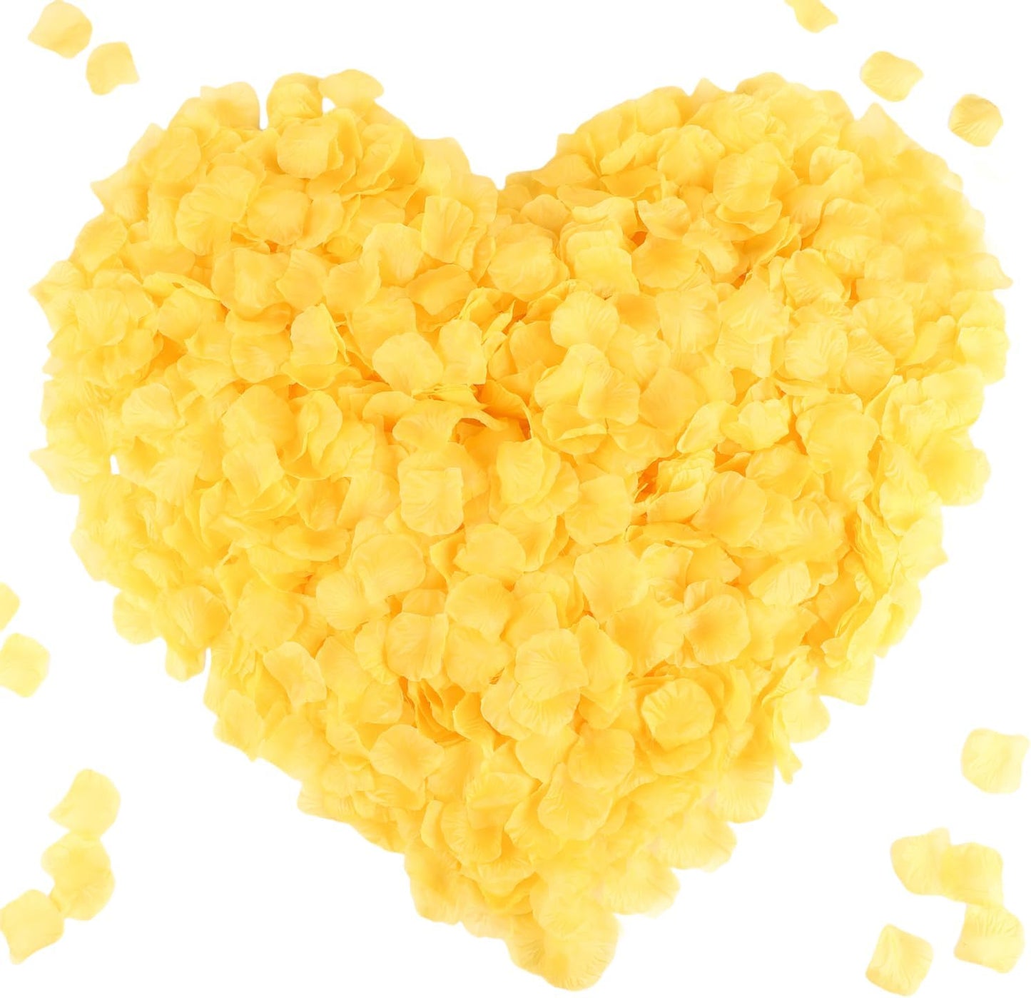 CODE FLORIST 1500 PCS Orange Yellow Silk Flower Rose Petals for Fall Wedding Decorations (Separated,Scented)