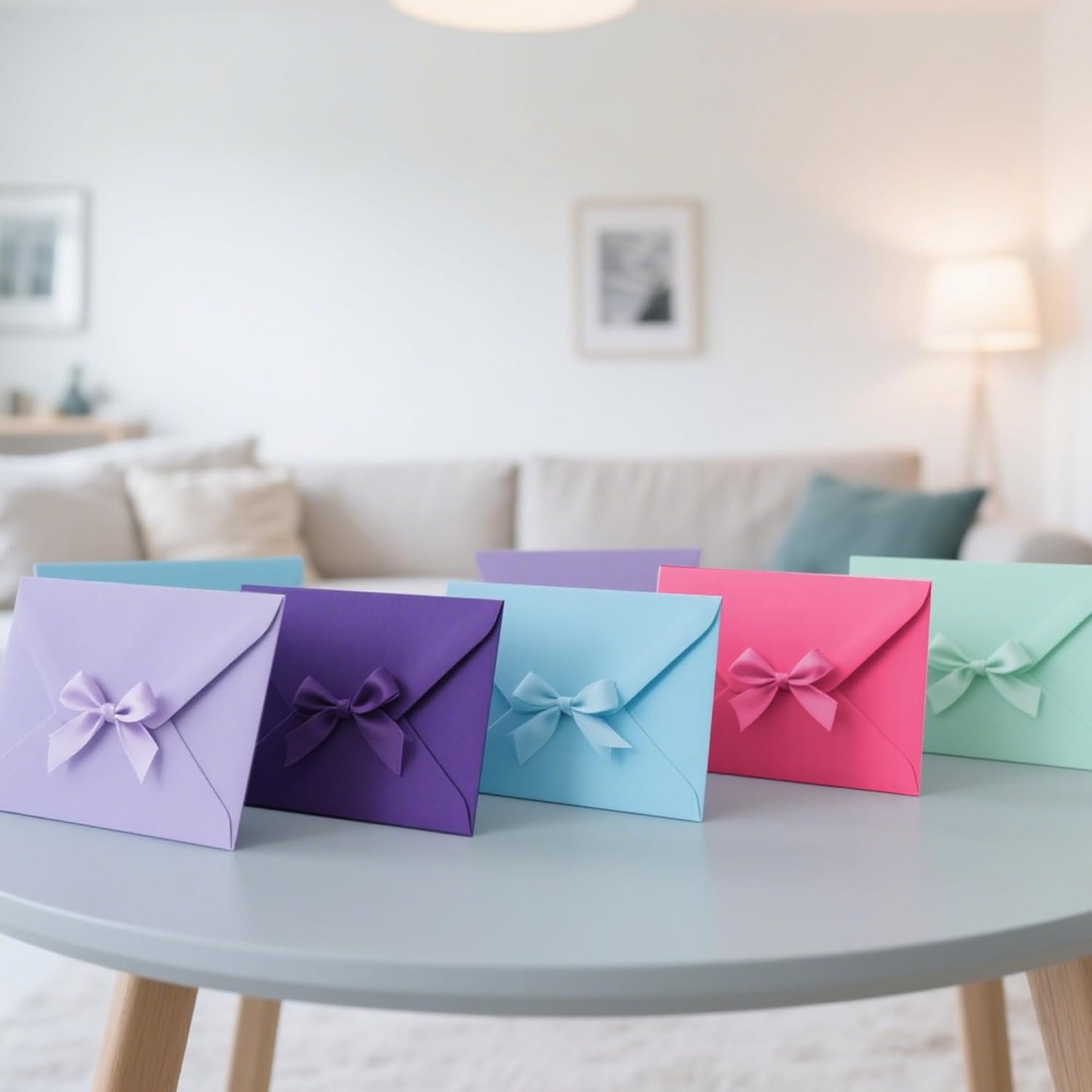 3/8" 6 Colors X 25 Yards Pink Green Blue Satin Ribbon,150 Yards Assorted Colors Satin Ribbons for Flower Bouquet,Ribbons for Gift Wrapping Happy Birthday Party Decorations